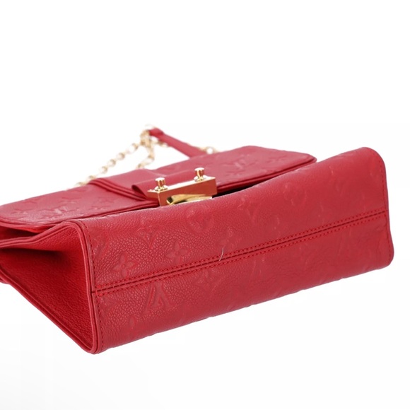 Louis Vuitton Saint Sulpice PM Monogram Empreinte Red Shoulder Bag Crossbody - Picture 14 of 15